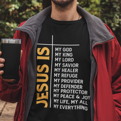 Jesus Is My God My King My Lord My Savior Christian T-Shirt
