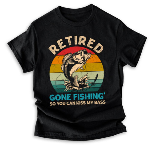 Fishing, Dad, Grandpa, Grandparents, Father's Day, Brothers, Husband, Retirement, Funny T-Shirts, T-shirts For Men, Dark Chocolate, S