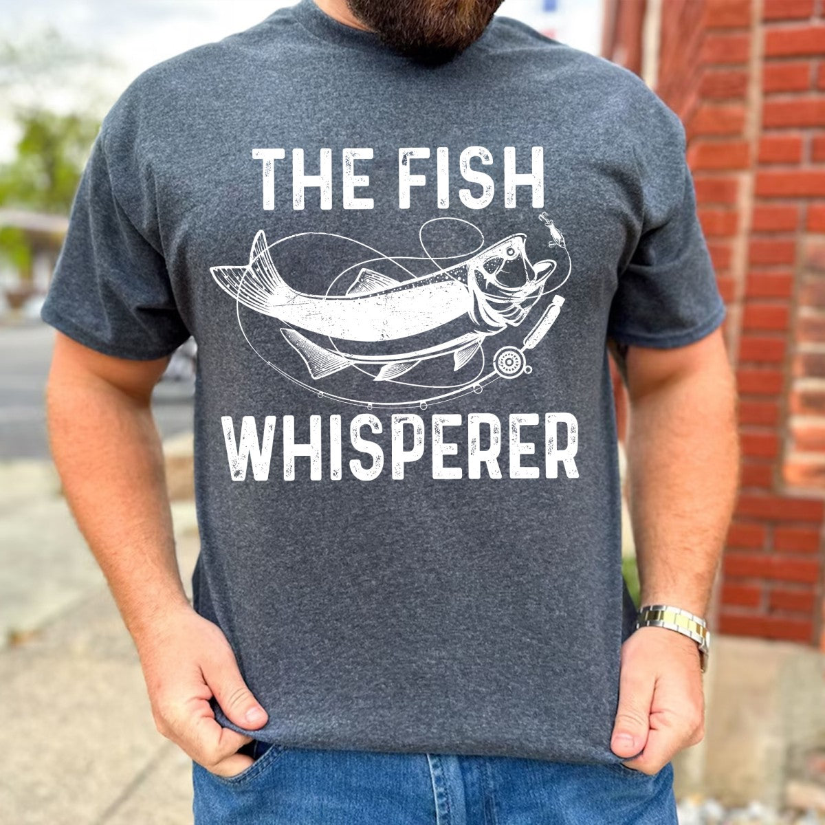 Fishing, Husband, Brothers, Dad, Boyfriend, Birthday, Father's Day, T-Shirts For Men, Black, S