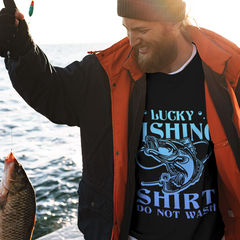 Friends, Birthday, Fishing, Husband, Brothers, Dad, Boyfriend, Father's Day, Funny T-Shirts, T-shirts For Men, Black, S