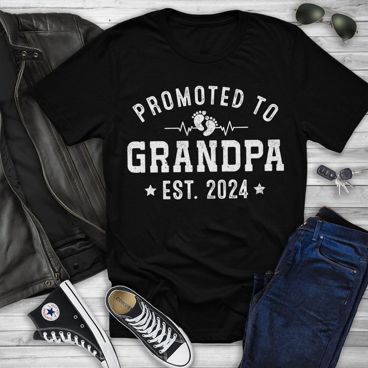 Grandpa, Grandparents, Birthday, Grandparent's Day, Funny T-Shirts, T-shirts For Men, Black, S