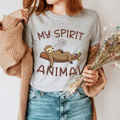 Sloth Shirt My Spirit Animal Funny Sloth Gift T-Shirt