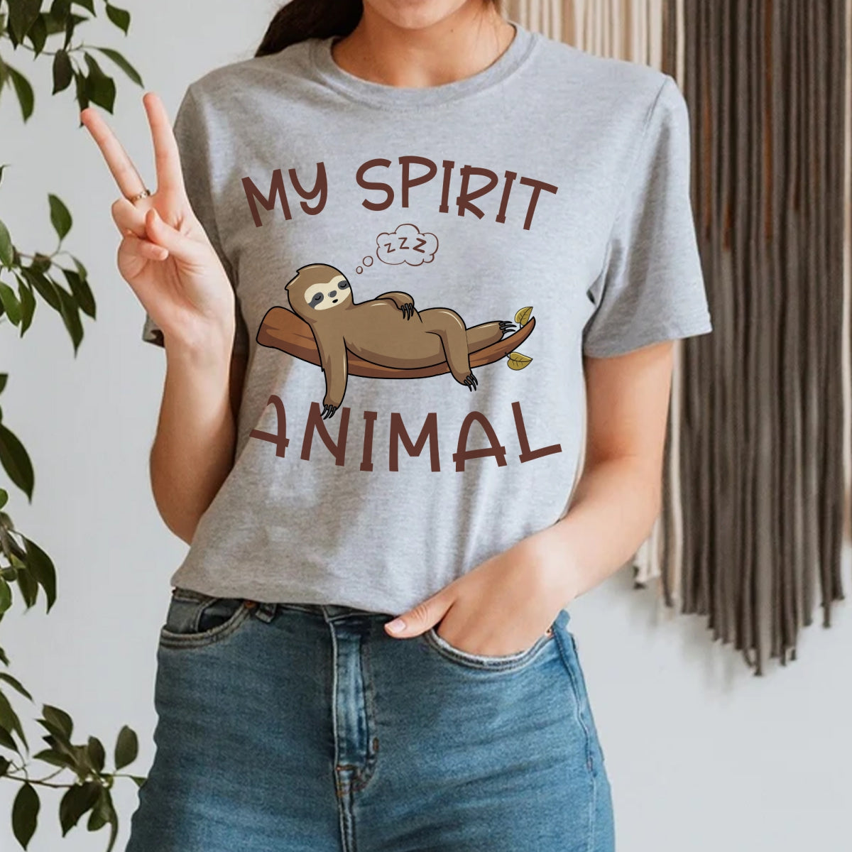 Sloth Shirt My Spirit Animal Funny Sloth Gift T-Shirt
