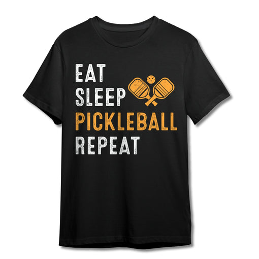 Eat Sleep Pickleball Repeat T Shirt Funny Pickle Ball Game