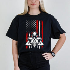 American Flag Football Team Gift for Men Boys T-Shirt