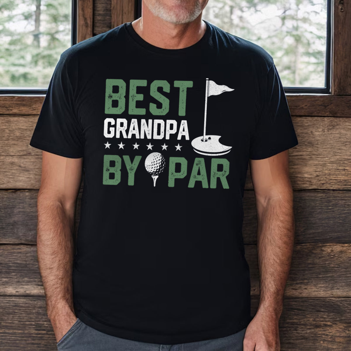Goft, Sport Lovers, Grandpa, Grandparents, Father's Day, T-shirts For Men, Black, S