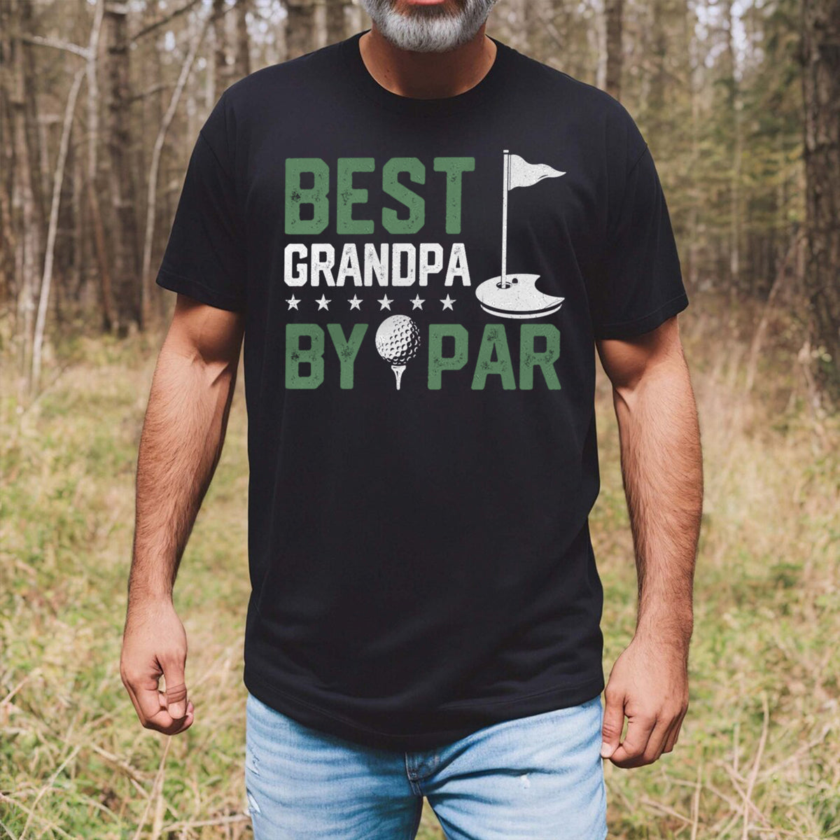 Goft, Sport Lovers, Grandpa, Grandparents, Father's Day, T-shirts For Men, Black, S