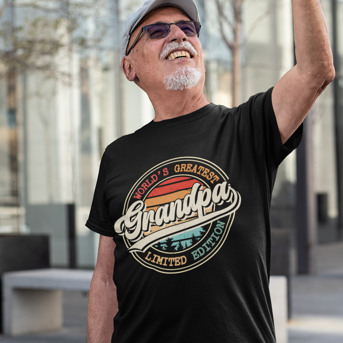 Grandpa, Grandparents, Father's Day, Dad, T-Shirts For Men, Black, S