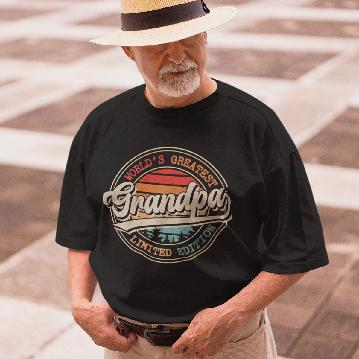 Grandpa, Grandparents, Father's Day, Dad, T-Shirts For Men, Black, S