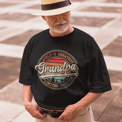 Grandpa, Grandparents, Father's Day, Dad, T-Shirts For Men, Black, S
