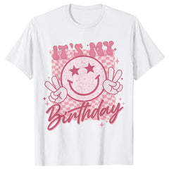 It's My Birthday Shirt Groovy Birthday Women Teens Girls T-Shirt