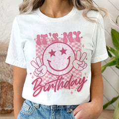 It's My Birthday Shirt Groovy Birthday Women Teens Girls T-Shirt