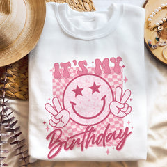 It's My Birthday Shirt Groovy Birthday Women Teens Girls T-Shirt