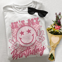 It's My Birthday Shirt Groovy Birthday Women Teens Girls T-Shirt