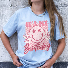 It's My Birthday Shirt Groovy Birthday Women Teens Girls T-Shirt
