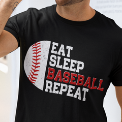 Baseball, Sport Lovers, Husband, Brothers, Dad, Boyfriend, Father's Day, T-shirts For Men, Black, S