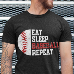 Baseball, Sport Lovers, Husband, Brothers, Dad, Boyfriend, Father's Day, T-shirts For Men, Black, S