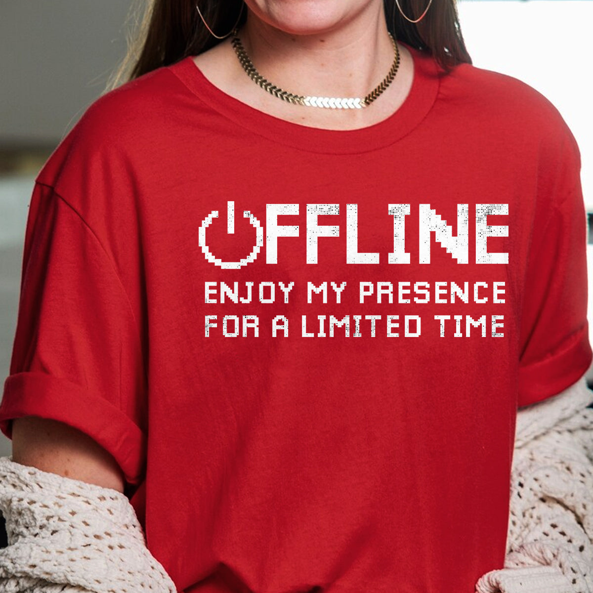 Offline Enjoy My Presence For Limited A Time Funny Gamer T-Shirt