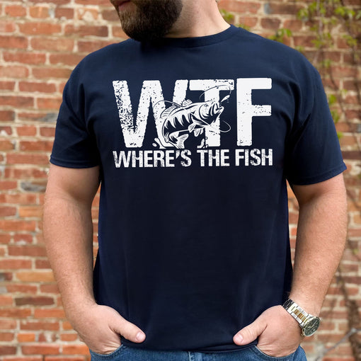 Fishing, Dad, Grandpa, Grandparents, Father's Day, Cotton, Funny T-Shirts, T-shirts For Men, Black, S