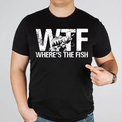 Fishing, Dad, Grandpa, Grandparents, Father's Day, Cotton, Funny T-Shirts, T-shirts For Men, Black, S