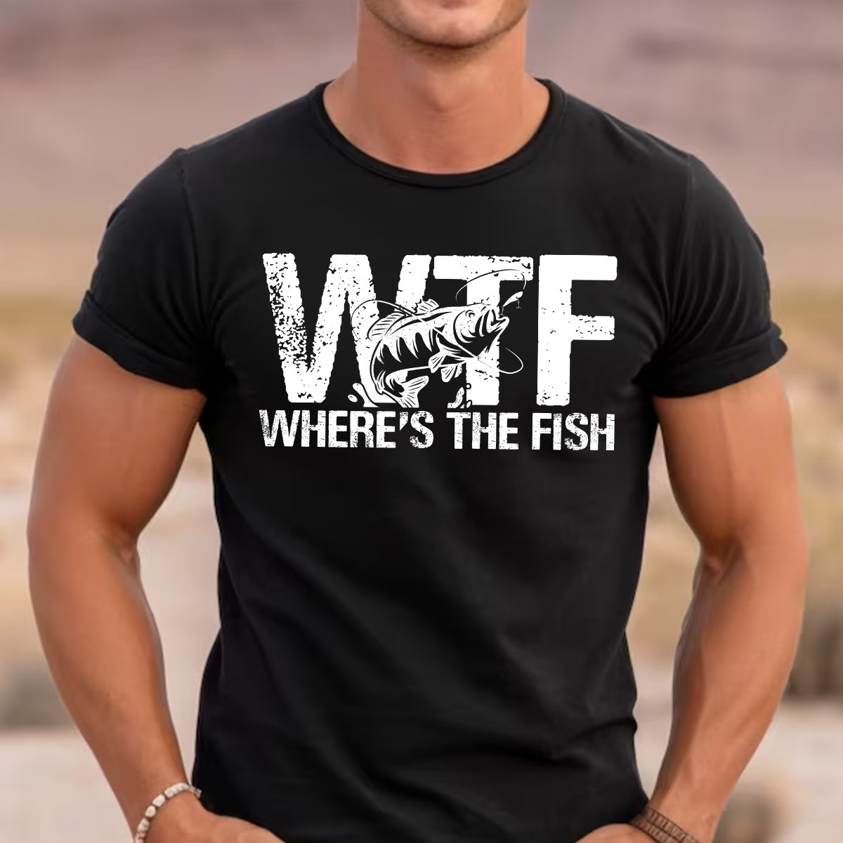 Fishing, Dad, Grandpa, Grandparents, Father's Day, Cotton, Funny T-Shirts, T-shirts For Men, Black, S