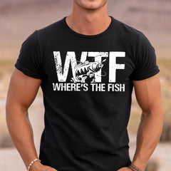 Fishing, Dad, Grandpa, Grandparents, Father's Day, Cotton, Funny T-Shirts, T-shirts For Men, Black, S