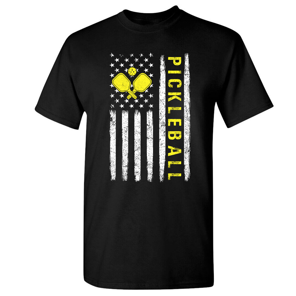US Flag Pickleball Player Paddleball Lover T-Shirt