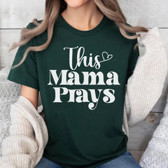 This Mama Prays Shirt Christian Mommy Faith Mother's Day T-Shirt