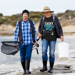 Friends, Birthday, Fishing, Husband, Brothers, Dad, Boyfriend, Father's Day, Funny T-Shirts, T-shirts For Men, Black, S