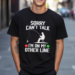 Fishing, Husband, Brothers, Dad, Boyfriend, Birthday, Father's Day, Funny T-shirt, T-Shirts For Men, Black, S