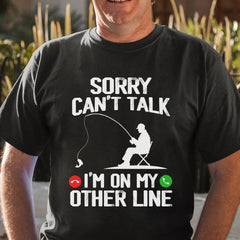 Fishing, Husband, Brothers, Dad, Boyfriend, Birthday, Father's Day, Funny T-shirt, T-Shirts For Men, Black, S