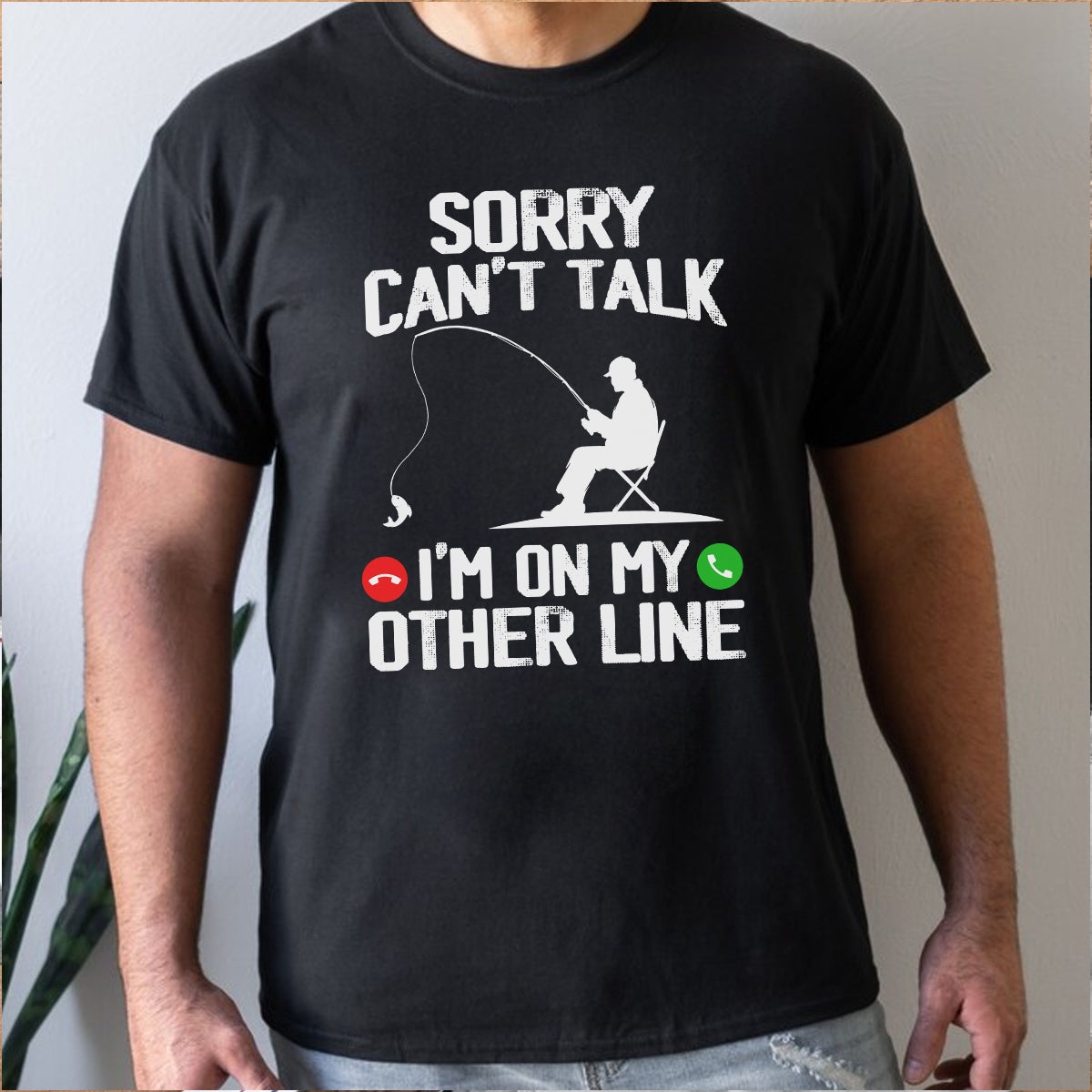 Fishing, Husband, Brothers, Dad, Boyfriend, Birthday, Father's Day, Funny T-shirt, T-Shirts For Men, Black, S