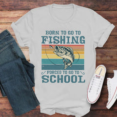 Fishing, Husband, Brothers, Dad, Boyfriend, Birthday, Father's Day, Funny T-Shirts, T-shirts For Men, Ice Grey, S