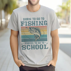 Fishing, Husband, Brothers, Dad, Boyfriend, Birthday, Father's Day, Funny T-Shirts, T-shirts For Men, Ice Grey, S