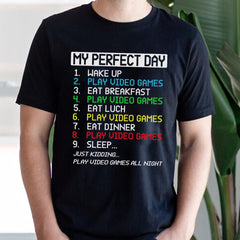 Friends, Birthday, Husband, Brothers, Boyfriend, Son, Game Lovers, Funny T-Shirts, T-shirts For Men, Black, S