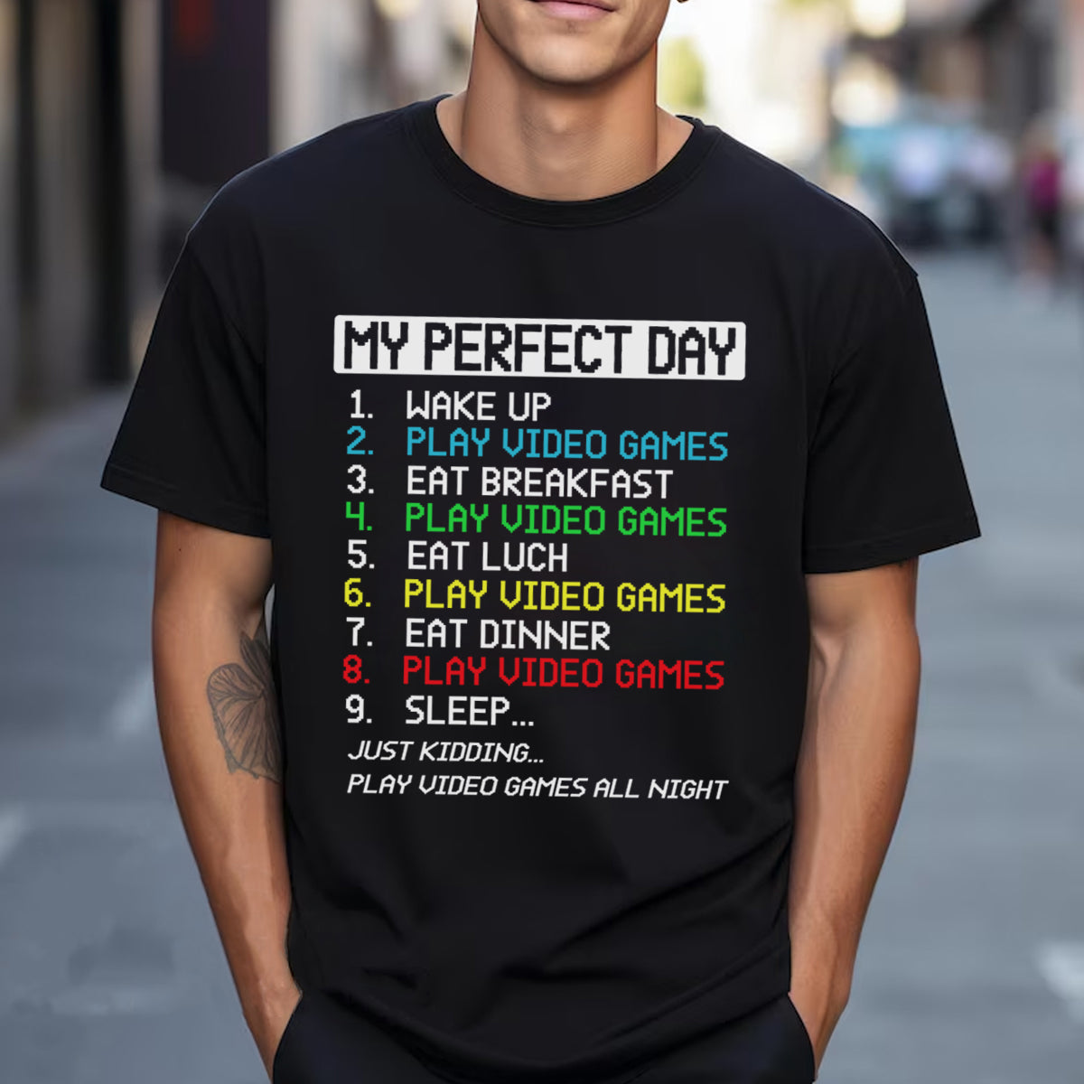 Friends, Birthday, Husband, Brothers, Boyfriend, Son, Game Lovers, Funny T-Shirts, T-shirts For Men, Black, S