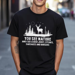 Hunting Lovers, Husband, Brothers, Dad, Boyfriend, Father's Day, T-Shirts For Men, Black, S