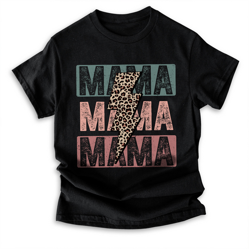 Sandjest Mom T-Shirt Leopard Style Gift for Women Mother Friend Mommy Mama