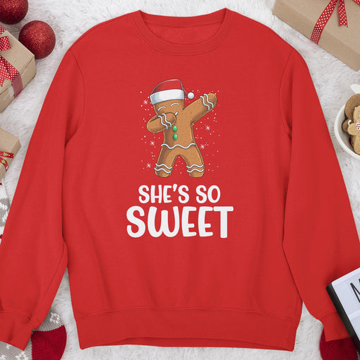 Sandjest Christmas Couple Sweatshirt Gingerbread Couple Gifts for Husband Wife Girlfriend Boyfriend