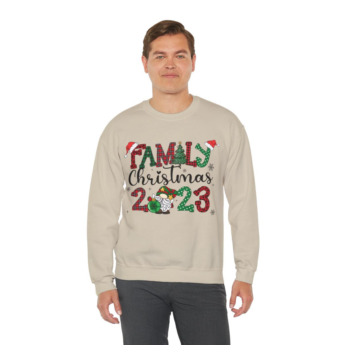 Sandjest Family Crewneck Sweatshirt 2023 Tee Christmas Shirt for Family Wife Husband Boy Girl Xmas Gift
