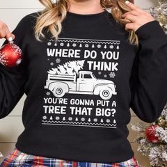Sandjest Christmas Funny Sweatshirt Gifts for Couple Husband Wife Girlfriend Boyfriend