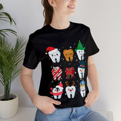 Sandjest Christmas Teeth Tshirt, Dentist Christmas Shirt, Dental Christmas Gift, Dental Office Christmas Tee