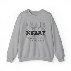 Sandjest Merry Christmas Crewneck Sweatshirt Xmas Gift for Friend Women Men Boy Girl