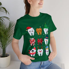 Sandjest Christmas Teeth Tshirt, Dentist Christmas Shirt, Dental Christmas Gift, Dental Office Christmas Tee