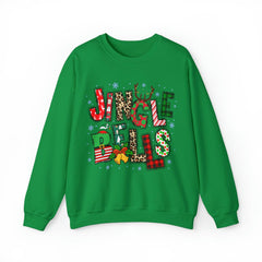 Sandjest Jingle Bell Crewneck Sweatshirt Christmas Gift for Women Girl Friends