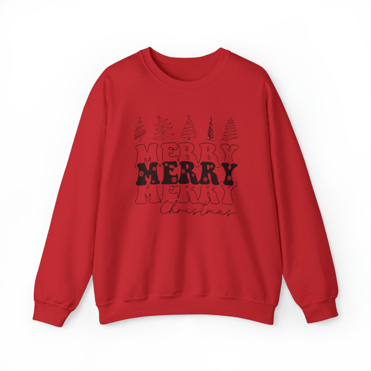 Sandjest Merry Christmas Crewneck Sweatshirt Xmas Gift for Friend Women Men Boy Girl