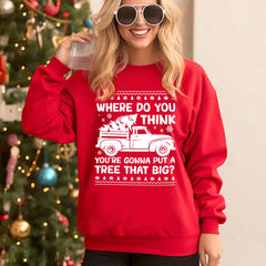 Sandjest Christmas Funny Sweatshirt Gifts for Couple Husband Wife Girlfriend Boyfriend