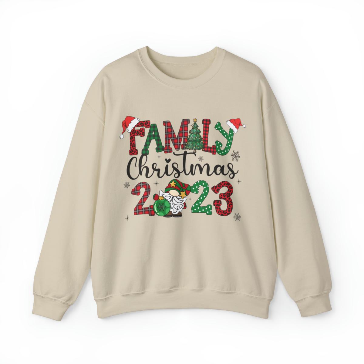 Sandjest Family Crewneck Sweatshirt 2023 Tee Christmas Shirt for Family Wife Husband Boy Girl Xmas Gift