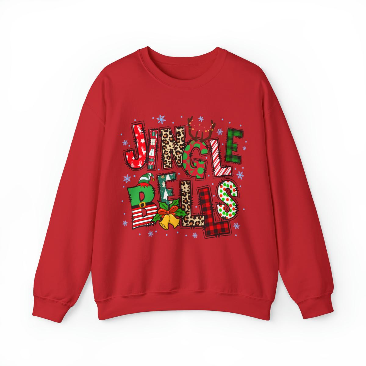 Sandjest Jingle Bell Crewneck Sweatshirt Christmas Gift for Women Girl Friends