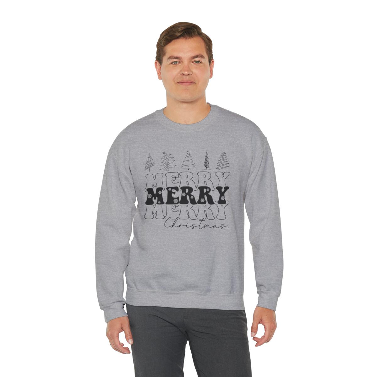 Sandjest Merry Christmas Crewneck Sweatshirt Xmas Gift for Friend Women Men Boy Girl